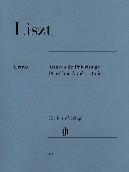 Années de Pèlerinage, Deuxième Année: Italie Piano Solo 李斯特 巡禮之年 第二年：義大利 鋼琴 亨乐版 | 小雅音樂 Hsiaoya Music
