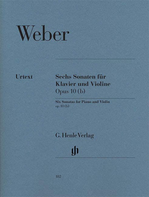 6 Sonatas for Piano and Violin Op. 10 (b) 韋伯卡爾 奏鳴曲 小提琴(含鋼琴伴奏) 亨乐版 | 小雅音樂 Hsiaoya Music