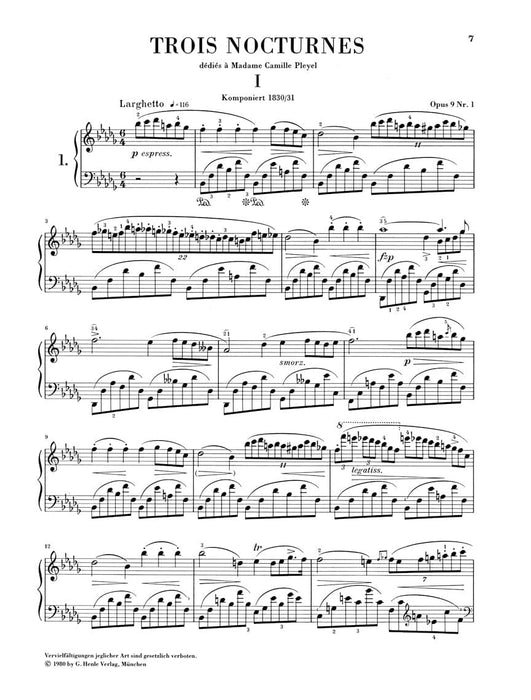 Nocturnes Piano Solo 蕭邦 鋼琴 夜曲 亨乐版 | 小雅音樂 Hsiaoya Music