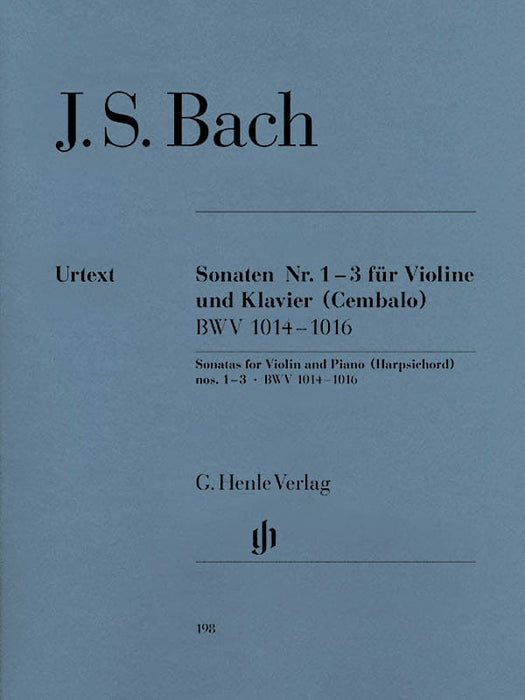 Sonatas for Violin and Piano (Harpsichord) 1-3 BWV 1014-1016 Violin and Piano 巴赫‧約翰瑟巴斯提安 小提琴 大鍵琴 小提琴 鋼琴 奏鳴曲 小提琴(含鋼琴伴奏) 亨乐版 | 小雅音樂 Hsiaoya Music
