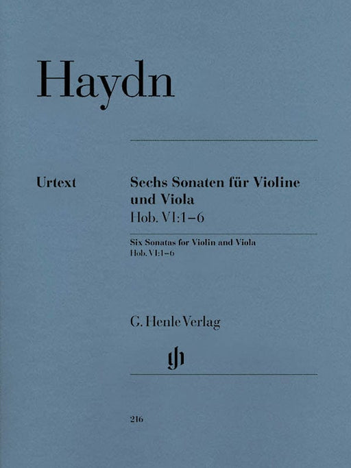 6 Sonatas for Violin and Viola String Duo 小提琴 中提琴 弦樂二重奏 奏鳴曲 亨乐版 | 小雅音樂 Hsiaoya Music