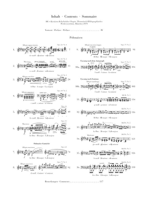 Polonaises Piano Solo 蕭邦 波蘭舞曲 鋼琴 亨乐版 | 小雅音樂 Hsiaoya Music