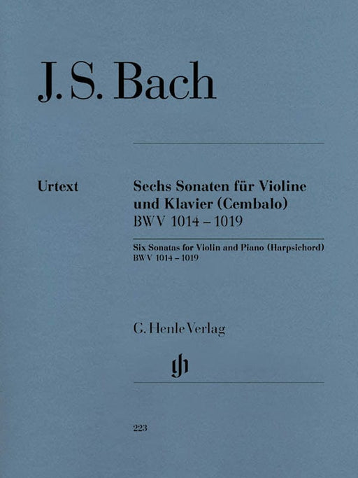 6 Sonatas for Violin and Piano (Harpsichord) BWV 1014-1019 Violin and Piano 巴赫‧約翰瑟巴斯提安 小提琴 奏鳴曲 小提琴(含鋼琴伴奏) 亨乐版 | 小雅音樂 Hsiaoya Music