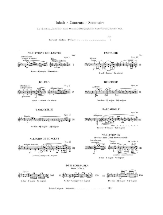 Piano Pieces Piano Solo 蕭邦 鋼琴 小品 亨乐版 | 小雅音樂 Hsiaoya Music