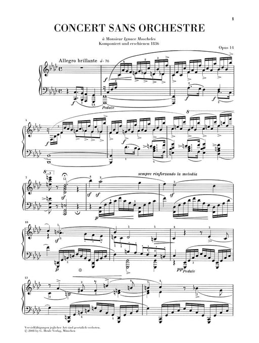Piano Sonata in F minor Op. 14 with Early Version: Concerto without Orchestra Revised Edition 舒曼‧羅伯特 奏鳴曲 協奏曲管弦樂團 鋼琴 亨乐版 | 小雅音樂 Hsiaoya Music