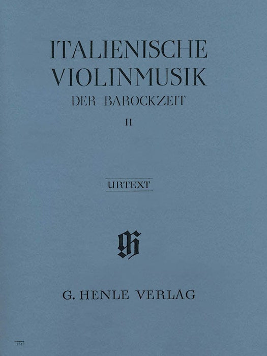 Italian Violin Music of the Baroque Era - Volume II Violin and Piano 義大利小提琴 巴洛克時期 小提琴(含鋼琴伴奏) 亨乐版 | 小雅音樂 Hsiaoya Music