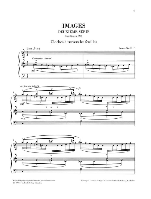 Images - 2e Série Piano Solo 德布西 映像 鋼琴 亨乐版 | 小雅音樂 Hsiaoya Music