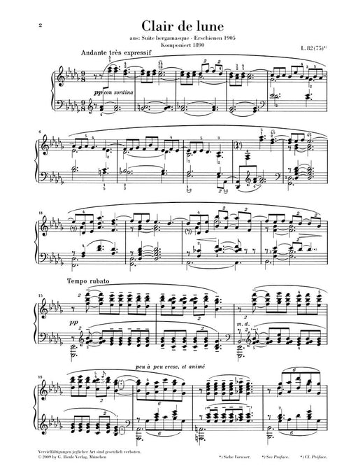 Clair de Lune Piano Solo 月光 德布西 鋼琴 亨乐版 | 小雅音樂 Hsiaoya Music