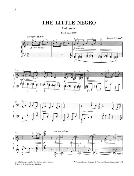 The Little Negro Piano Solo 德布西 鋼琴 亨乐版 | 小雅音樂 Hsiaoya Music