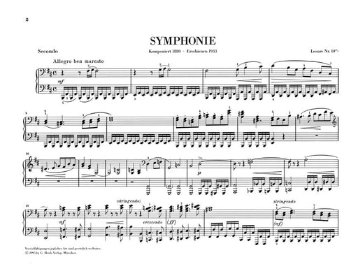 Symphony in B Minor 1 Piano, 4 Hands 德布西 交響曲 鋼琴 4手聯彈(含以上) 亨乐版 | 小雅音樂 Hsiaoya Music
