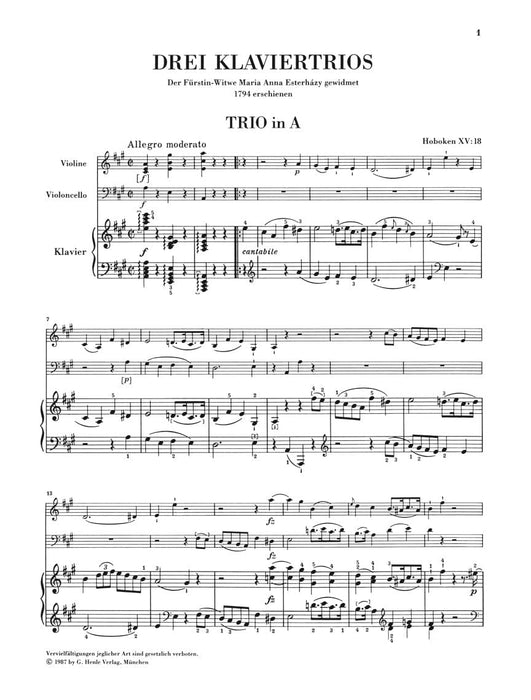 Piano Trios - Volume IV for piano, violin, and cello 海頓 鋼琴 小提琴 大提琴 鋼琴三重奏 亨乐版 | 小雅音樂 Hsiaoya Music