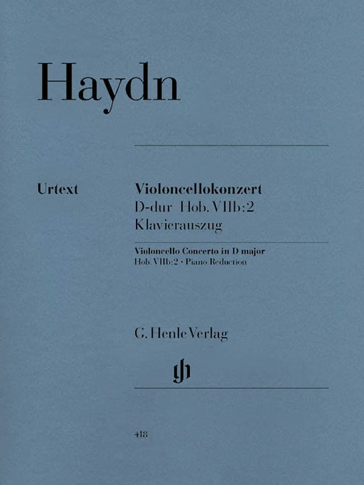 Concerto for Violoncello and Orchestra D Major Hob.VIIb:2 Cello and Piano Reduction 海頓 協奏曲大提琴 管弦樂團 大提琴(含鋼琴伴奏) 亨乐版 | 小雅音樂 Hsiaoya Music