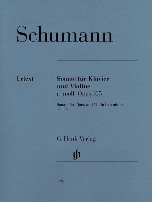 Sonata for Piano and Violin in A Minor Op. 105 舒曼‧羅伯特 奏鳴曲 小提琴(含鋼琴伴奏) 亨乐版 | 小雅音樂 Hsiaoya Music