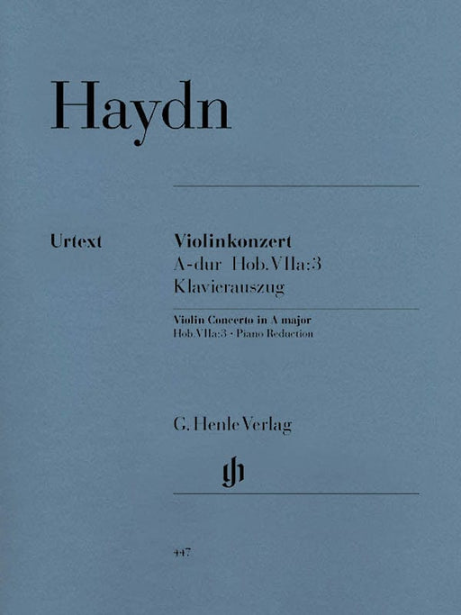 Concerto for Violin and Orchestra in A Major Hob. VIIa:3 Violin and Piano 海頓 協奏曲 管弦樂團 小提琴(含鋼琴伴奏) 亨乐版 | 小雅音樂 Hsiaoya Music
