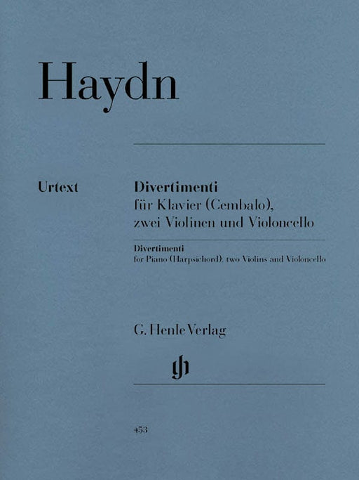 Divertimenti for Piano (Cembalo) with 2 Violins and Violoncello Piano Quartet 嬉遊曲 小提琴 大提琴 鋼琴四重奏 亨乐版 | 小雅音樂 Hsiaoya Music