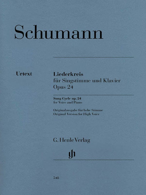 Song Cycle (Liederkreis) Op. 24 High Voice and Piano 舒曼‧羅伯特 聯篇歌曲 高音 鋼琴 高音 亨乐版 | 小雅音樂 Hsiaoya Music
