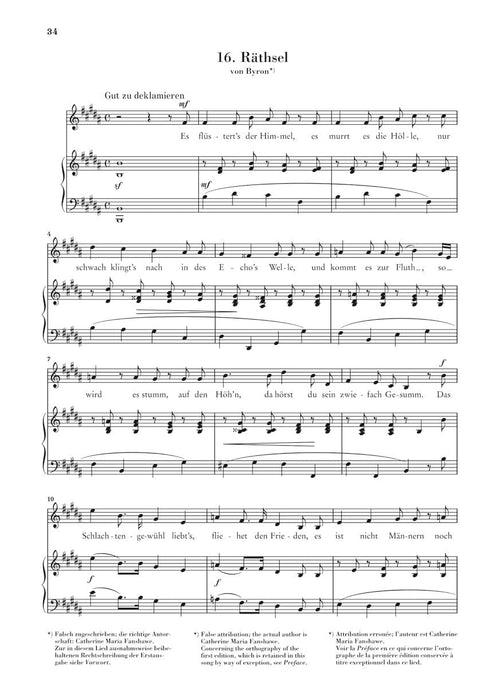 Myrthen, Op. 25 Song Cycle Original Keys for High Voice 舒曼‧羅伯特 聯篇歌曲 高音 聲樂 亨乐版 | 小雅音樂 Hsiaoya Music