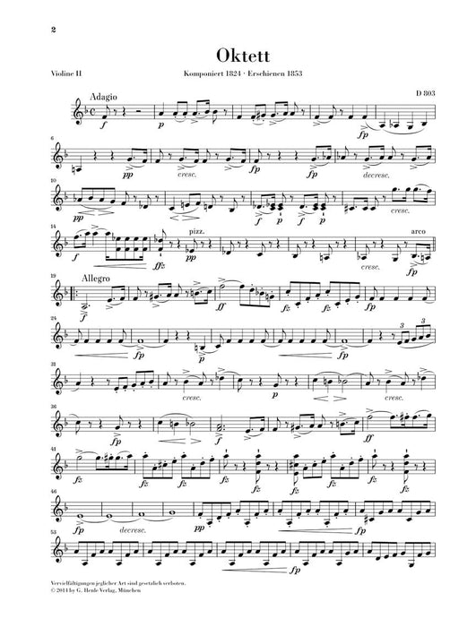 Octet in F Major D 803 舒伯特 八重奏 亨乐版 | 小雅音樂 Hsiaoya Music