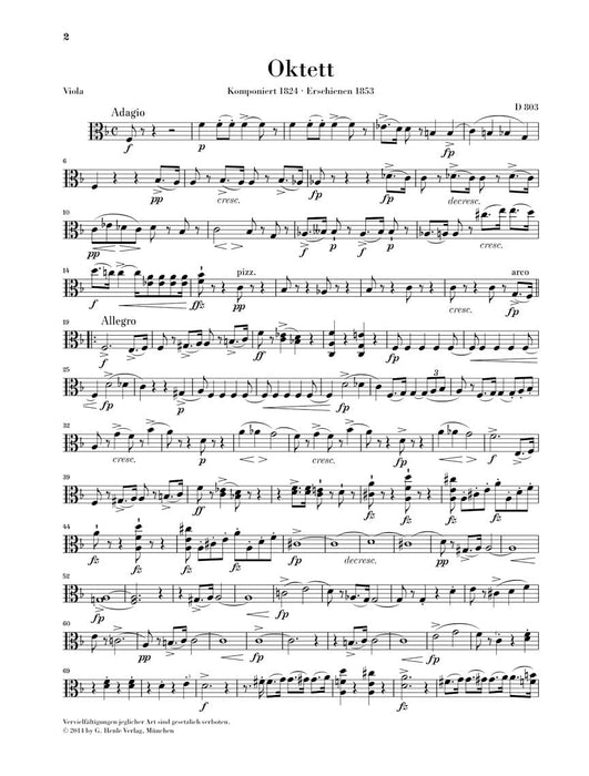 Octet in F Major D 803 舒伯特 八重奏 亨乐版 | 小雅音樂 Hsiaoya Music