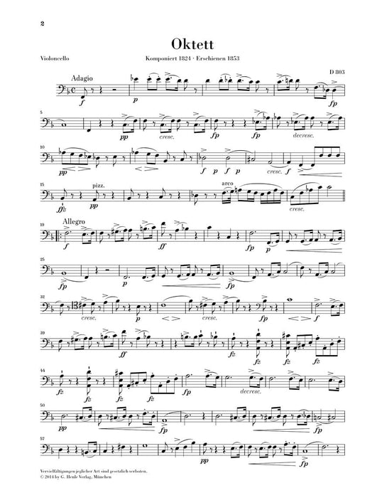 Octet in F Major D 803 舒伯特 八重奏 亨乐版 | 小雅音樂 Hsiaoya Music