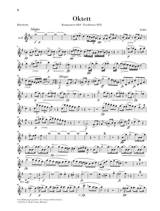 Octet in F Major D 803 舒伯特 八重奏 亨乐版 | 小雅音樂 Hsiaoya Music