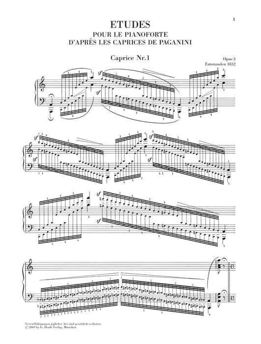 Paganini Studies, Op. 3 and Op. 10 Piano Solo 舒曼‧羅伯特 鋼琴 鋼琴 亨乐版 | 小雅音樂 Hsiaoya Music