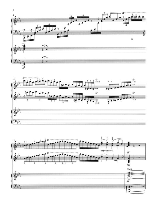 Concerto for Piano and Orchestra E Flat Major Op. 73, No. 5 2 Pianos, 4 Hands 貝多芬 協奏曲鋼琴 管弦樂團 雙鋼琴 亨乐版 | 小雅音樂 Hsiaoya Music