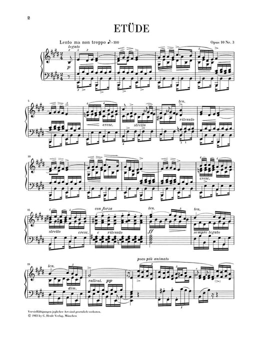 Etude in E Major Op. 10, No. 3 Piano Solo 蕭邦 練習曲 鋼琴 亨乐版 | 小雅音樂 Hsiaoya Music