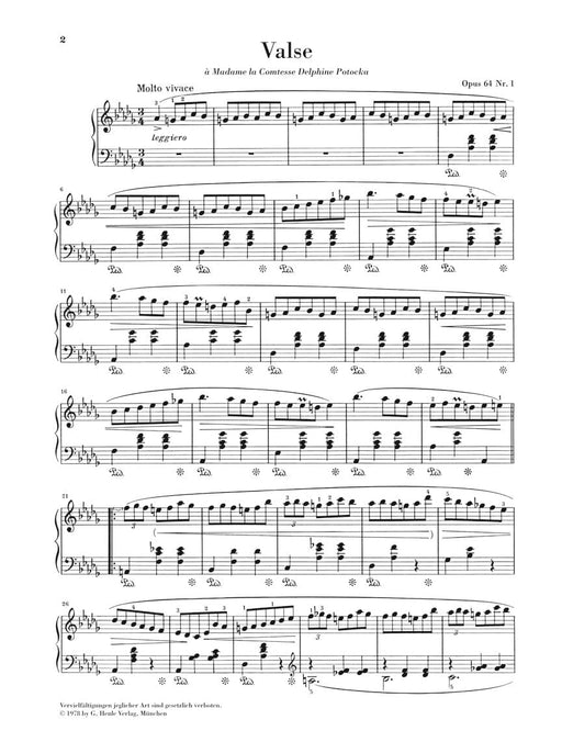 Waltz in D Flat Major Op. 64 (Minute) Piano Solo 蕭邦 圓舞曲 鋼琴 亨乐版 | 小雅音樂 Hsiaoya Music