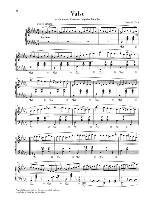 Waltz in D Flat Major Op. 64 (Minute) Piano Solo 蕭邦 圓舞曲 鋼琴 亨乐版 | 小雅音樂 Hsiaoya Music