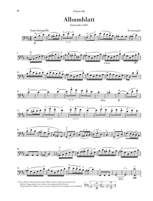 Variations Op. 17 and Other Pieces for Piano and Violoncello Cello and Piano 變奏曲 小品 大提琴(含鋼琴伴奏) 亨乐版 | 小雅音樂 Hsiaoya Music