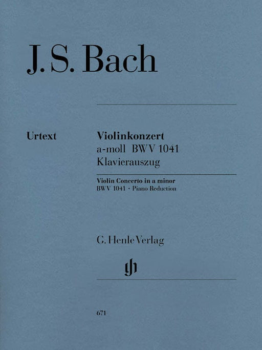 Concerto for Violin and Orchestra in A minor BWV 1041 Violin and Piano Reduction 巴赫‧約翰瑟巴斯提安 協奏曲小提琴 管弦樂團 小提琴(含鋼琴伴奏) 亨乐版 | 小雅音樂 Hsiaoya Music