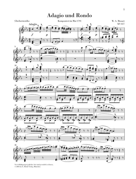 Adagio and Rondo K617 莫札特 慢板 迴旋曲 亨乐版 | 小雅音樂 Hsiaoya Music