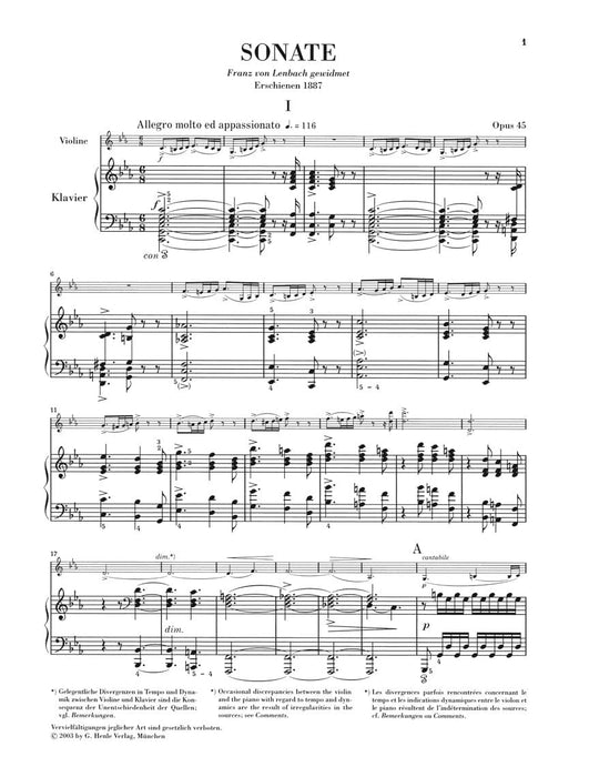 Violin Sonata in C minor Op. 45 Violin and Piano 葛利格 奏鳴曲 小提琴(含鋼琴伴奏) 亨乐版 | 小雅音樂 Hsiaoya Music