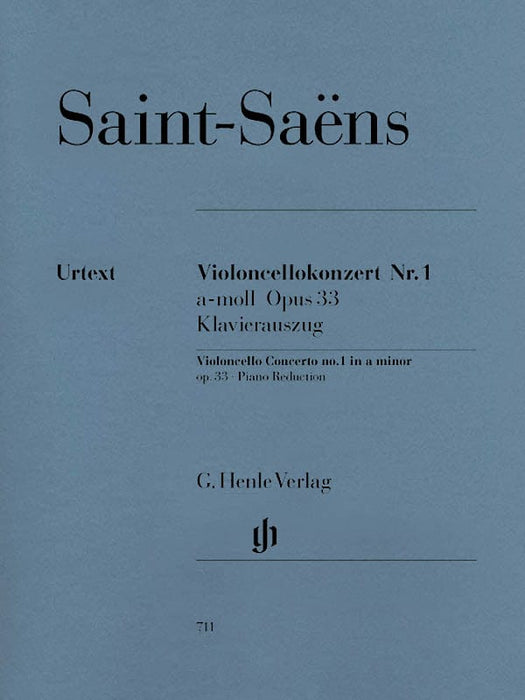 Concerto for Violoncello and Orchestra A Minor Op. 33, No. 1 Cello and Piano Reduction 聖桑斯 協奏曲大提琴 管弦樂團 大提琴(含鋼琴伴奏) 亨乐版 | 小雅音樂 Hsiaoya Music