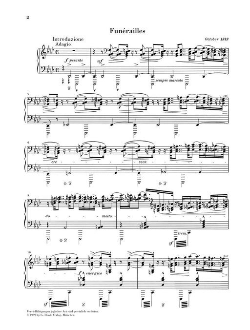 Funérailles Piano Solo 李斯特 鋼琴 亨乐版 | 小雅音樂 Hsiaoya Music