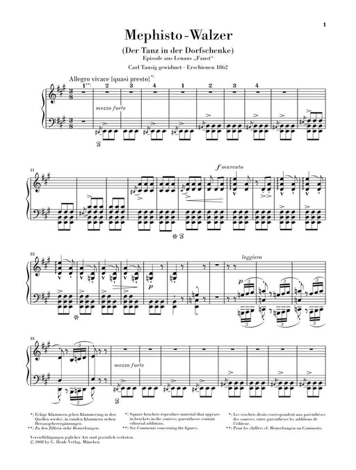 Mephisto Waltz Piano Solo 李斯特 梅菲斯特圓舞曲 鋼琴 亨乐版 | 小雅音樂 Hsiaoya Music