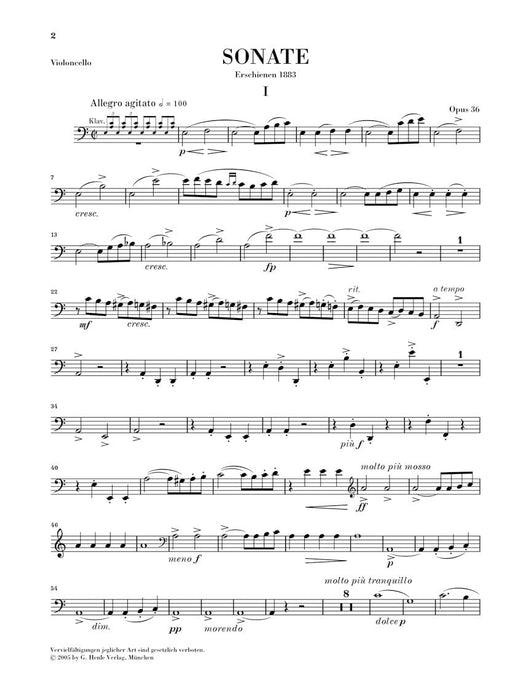 Sonata A minor Op. 36 and Other Works Cello and Piano 葛利格 奏鳴曲 大提琴(含鋼琴伴奏) 亨乐版 | 小雅音樂 Hsiaoya Music