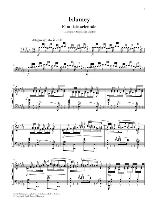 Islamey - Fantaisie orientale Piano Solo 伊斯拉美 鋼琴 亨乐版 | 小雅音樂 Hsiaoya Music