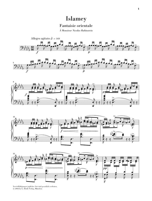 Islamey - Fantaisie orientale Piano Solo 伊斯拉美 鋼琴 亨乐版 | 小雅音樂 Hsiaoya Music