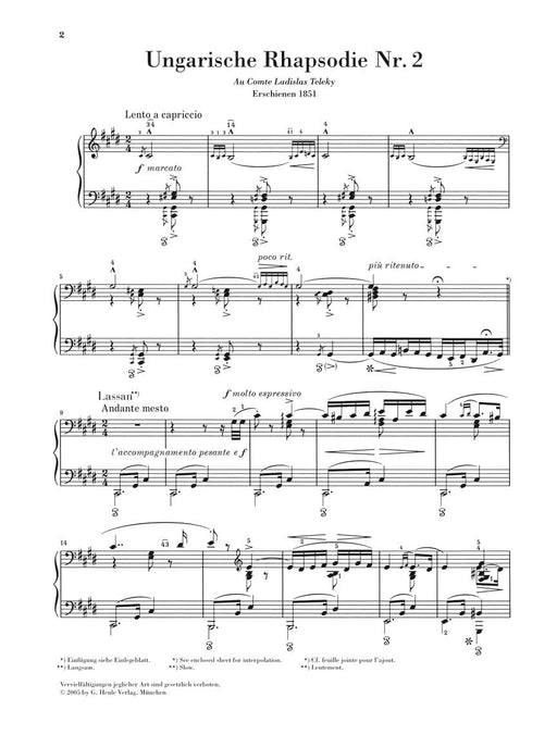 Hungarian Rhapsody No. 2 Piano Solo 李斯特 匈牙利狂想曲 鋼琴 亨乐版 | 小雅音樂 Hsiaoya Music