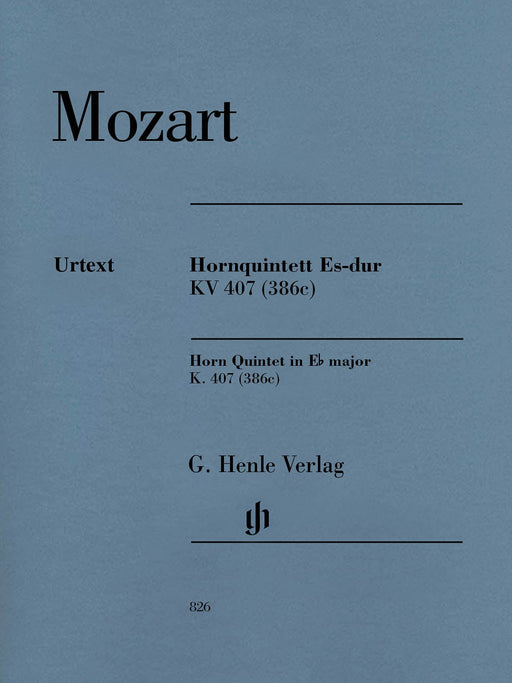 Horn Quintet in E-flat Major K. 407 (386c) With Horn Parts in E-flat and F Horn, Violin, 2 Violas, and Violoncello 莫札特 五重奏 法國號 小提琴 大提琴 中提琴 亨乐版 | 小雅音樂 Hsiaoya Music