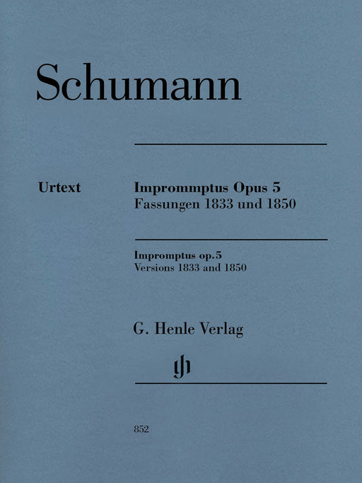 Impromptus, Op. 5 (Versions 1833 and 1850) 舒曼‧羅伯特 即興曲 鋼琴 亨乐版 | 小雅音樂 Hsiaoya Music