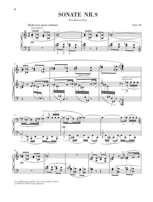 Piano Sonata No. 9, Op. 68 斯克里亞賓 奏鳴曲 鋼琴 亨乐版 | 小雅音樂 Hsiaoya Music