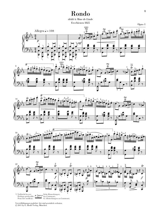 Rondos Piano 蕭邦 鋼琴 迴旋曲 鋼琴 亨乐版 | 小雅音樂 Hsiaoya Music