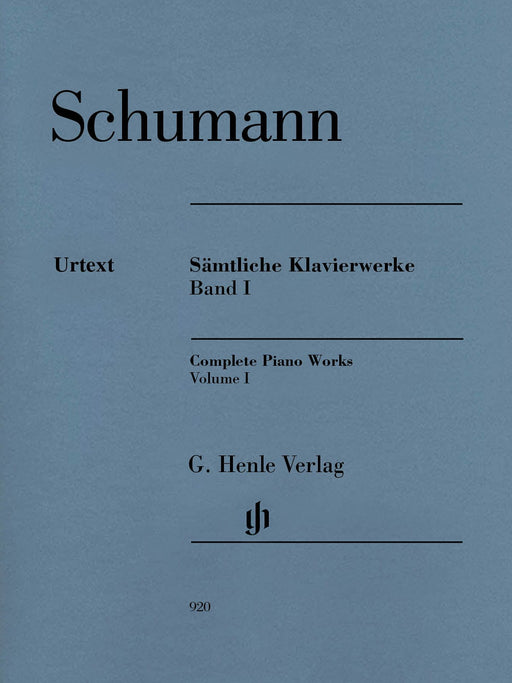 Complete Piano Works - Volume 1 Softcover Edition 舒曼‧羅伯特 鋼琴 亨乐版 | 小雅音樂 Hsiaoya Music