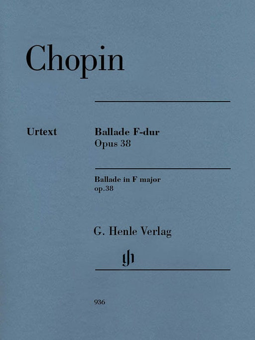 Ballade in F Major, Op. 38 Revised Edition 蕭邦 敘事曲 鋼琴 亨乐版 | 小雅音樂 Hsiaoya Music