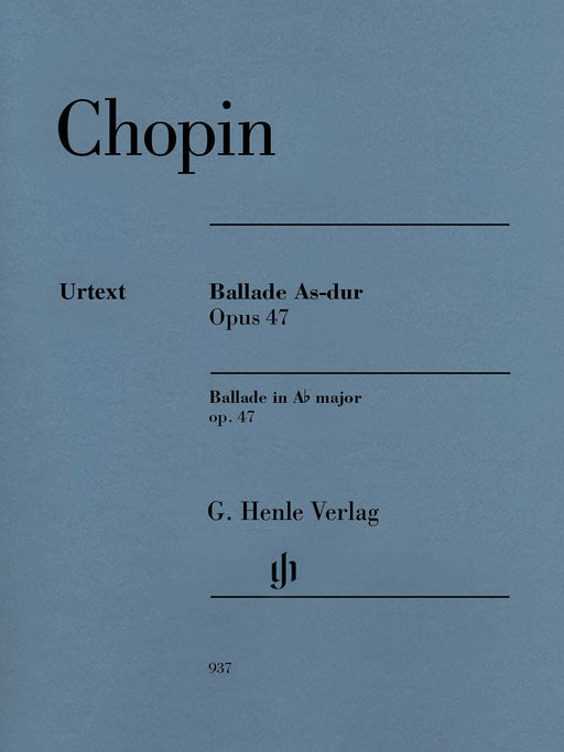 Ballade in A-flat Major, Op. 47 Revised Edition Piano Solo 蕭邦 敘事曲 鋼琴 亨乐版 | 小雅音樂 Hsiaoya Music