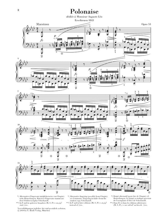Polonaise in A-flat Major, Op. 53 Revised Edition 蕭邦 波蘭舞曲 鋼琴 亨乐版 | 小雅音樂 Hsiaoya Music