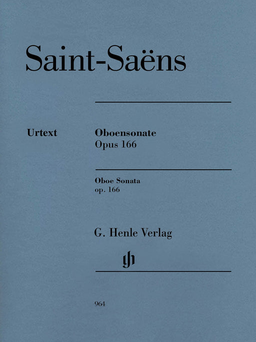 Oboe Sonata, Op. 166 聖桑斯 奏鳴曲 雙簧管(含鋼琴伴奏) 亨乐版 | 小雅音樂 Hsiaoya Music